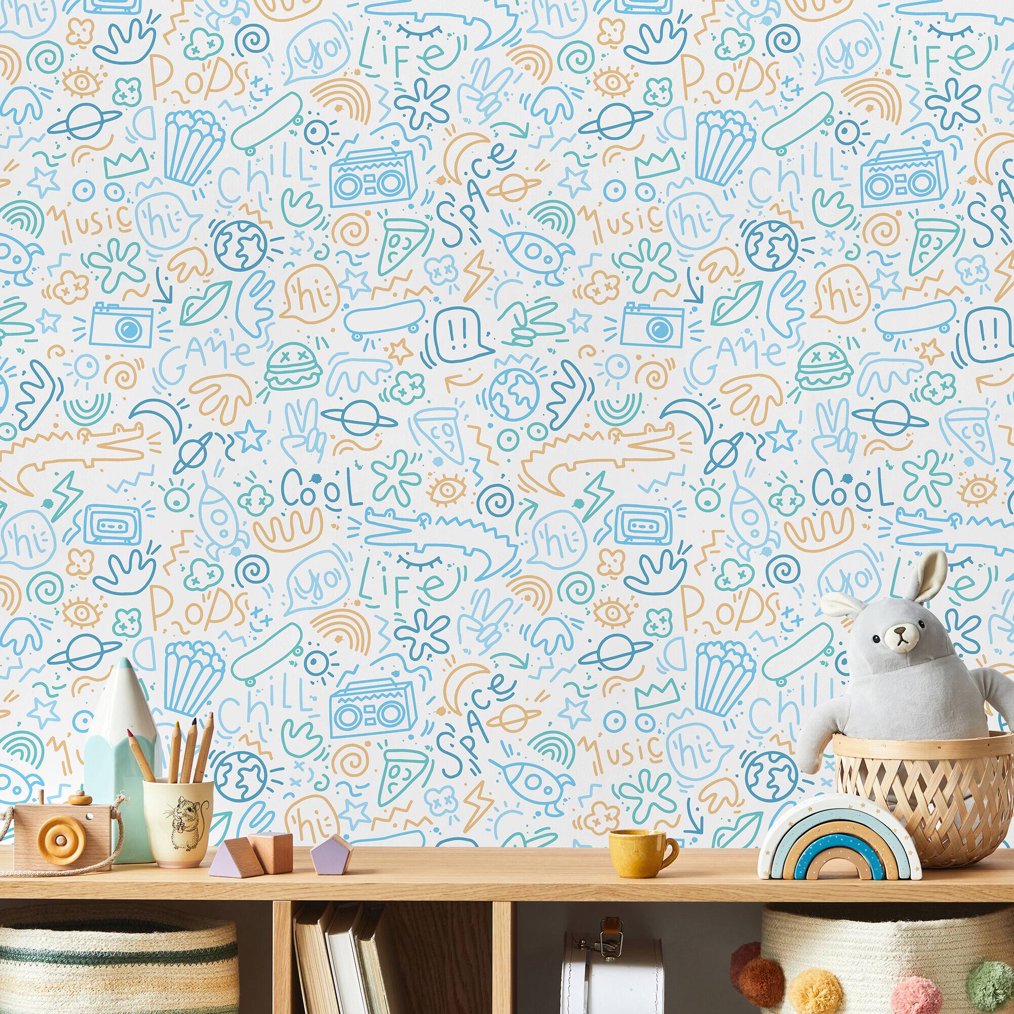 Designs Direct Doodle Wallpaper